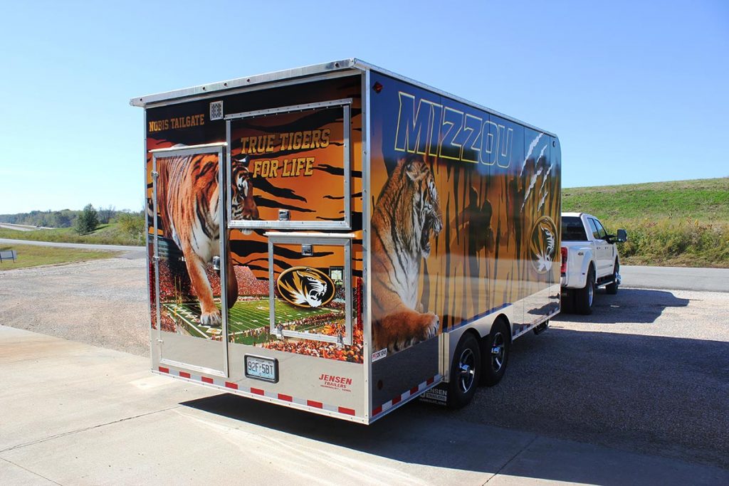 Mizzou wrapped trailer