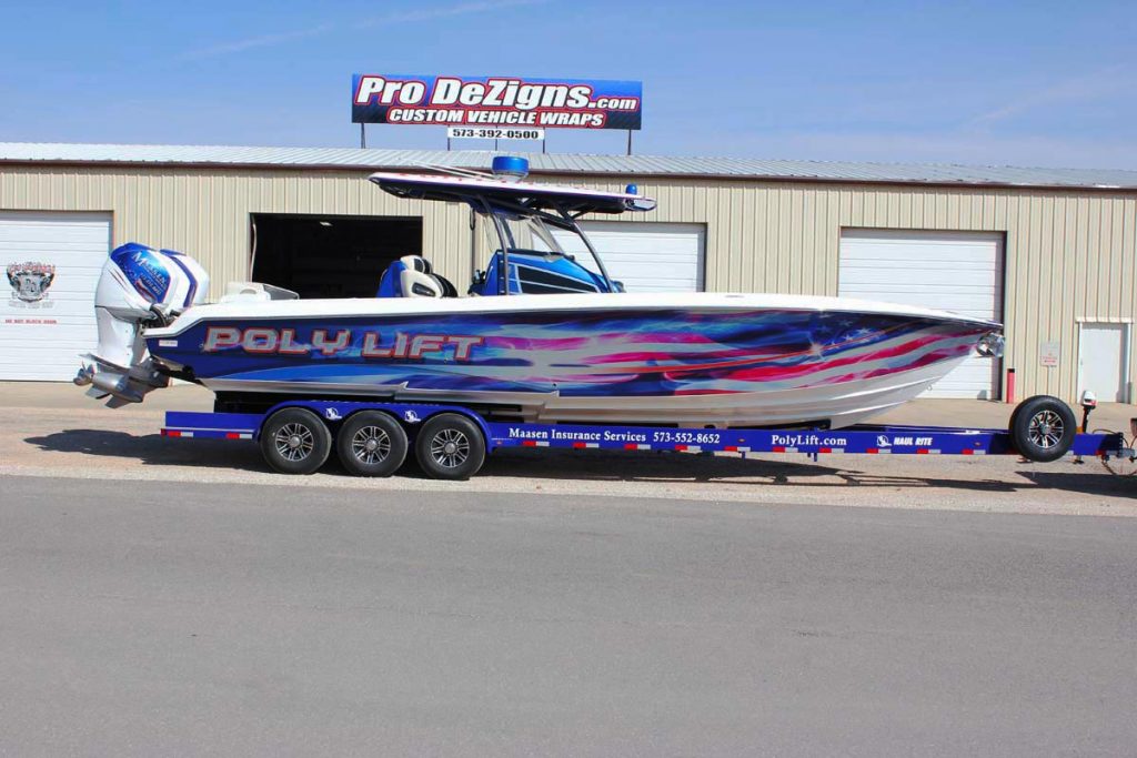 poly lift boat wrap