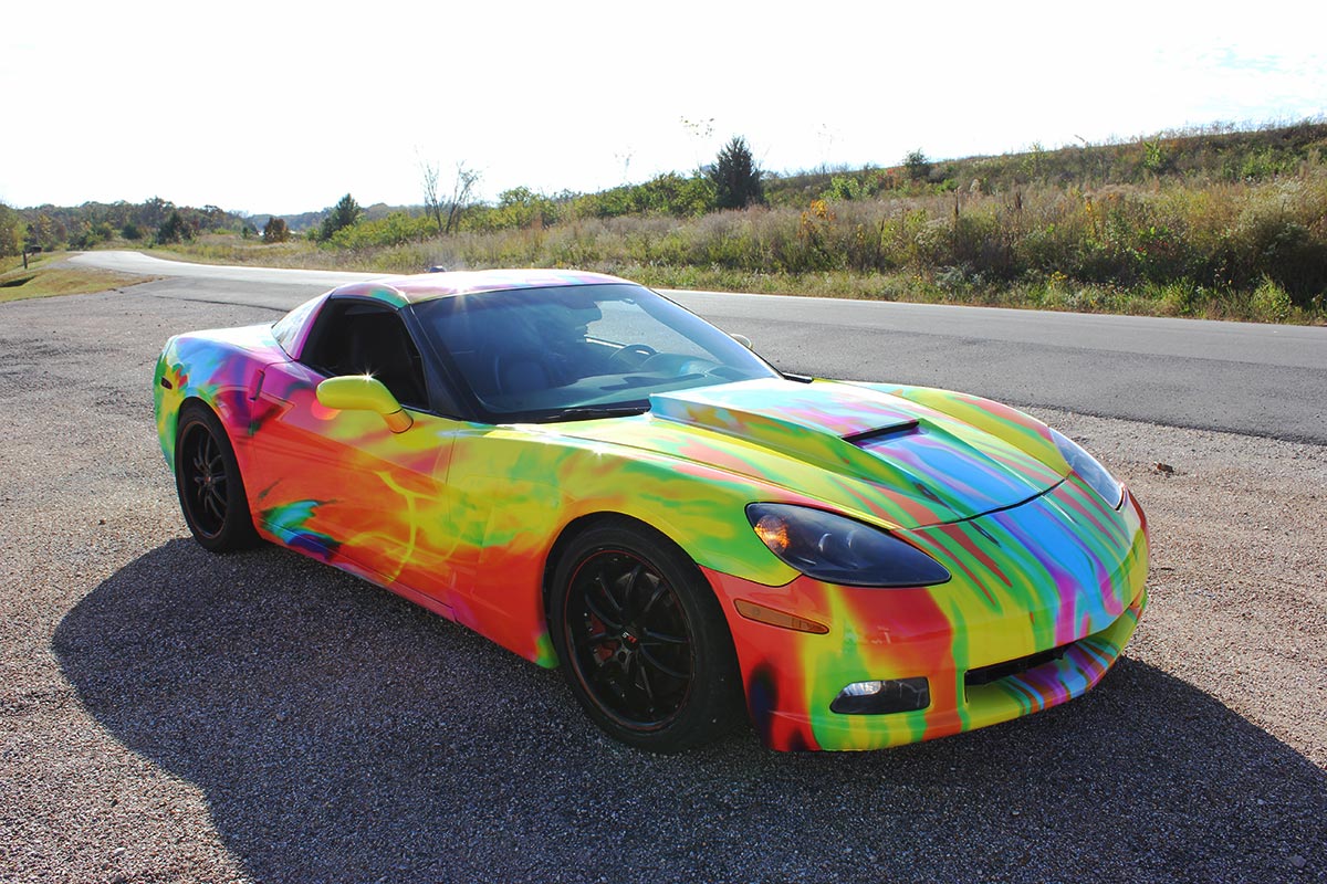 Custom vinyl car wrap