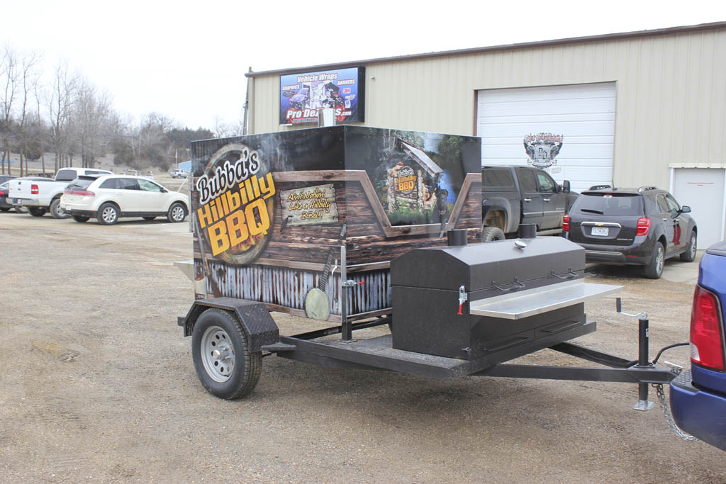 Bubbas Hillbilly Bbq Food Truck Trailer Vehicle Vinyl Wrap Pro Dezigns Designs Visual Branding Columbia Missouri
