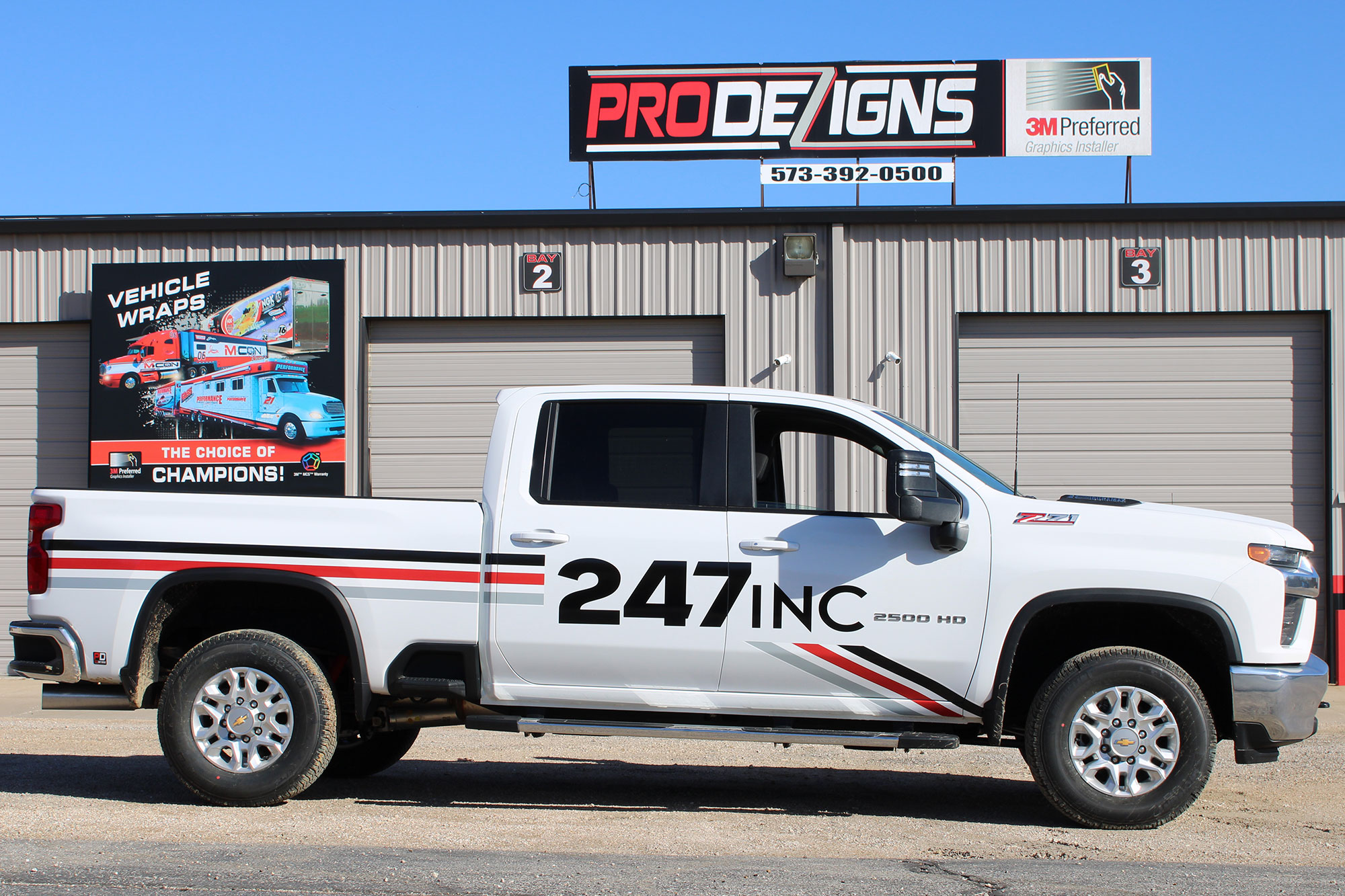 247 Inc Custom Car Graphics Pro Dezigns Columbia Mo Vinyl Truck Wraps