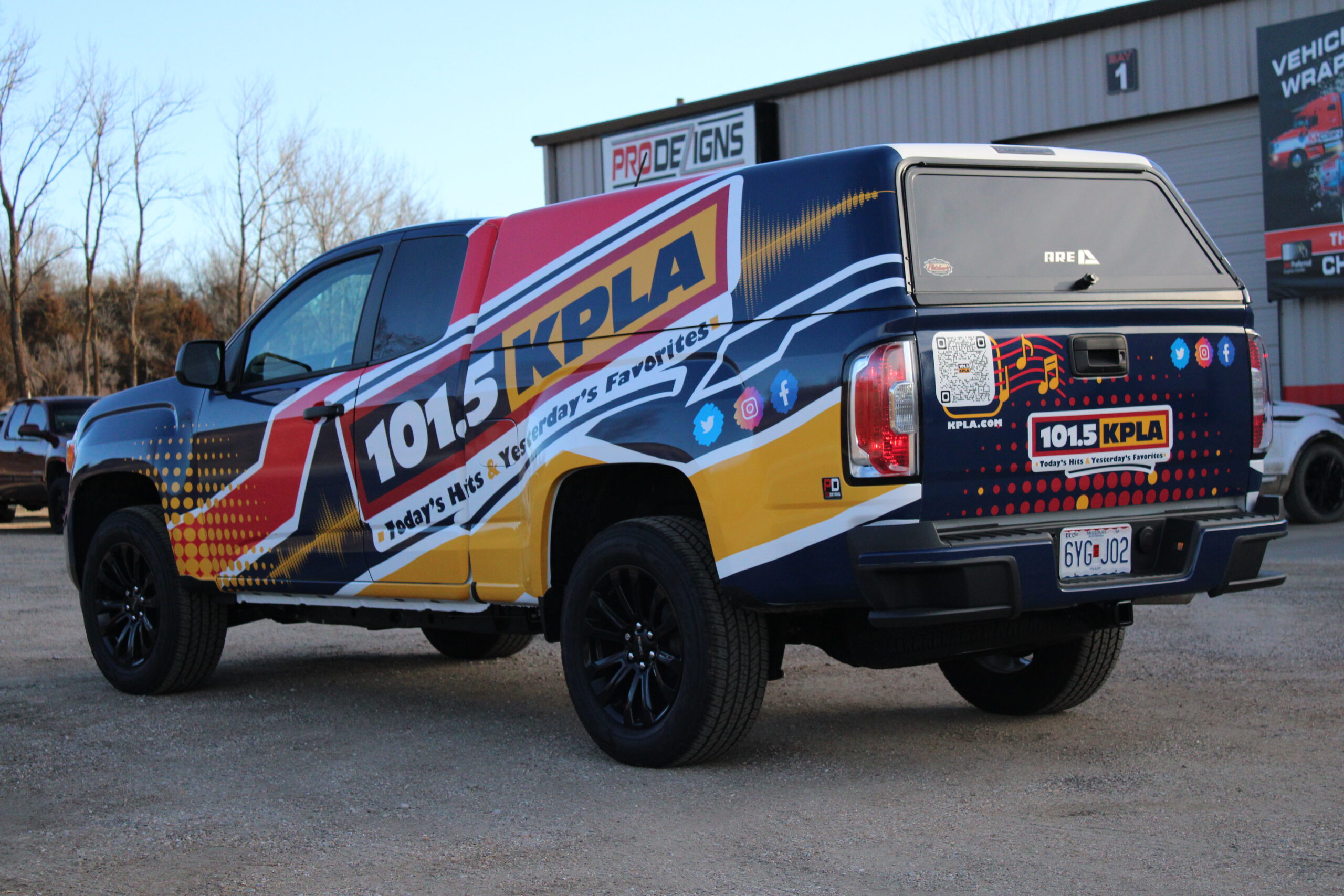 Commercial Vehicle Wrap T Ruck Radio Station Advertising And Branding Columbia Missouri 101.5 Kpla