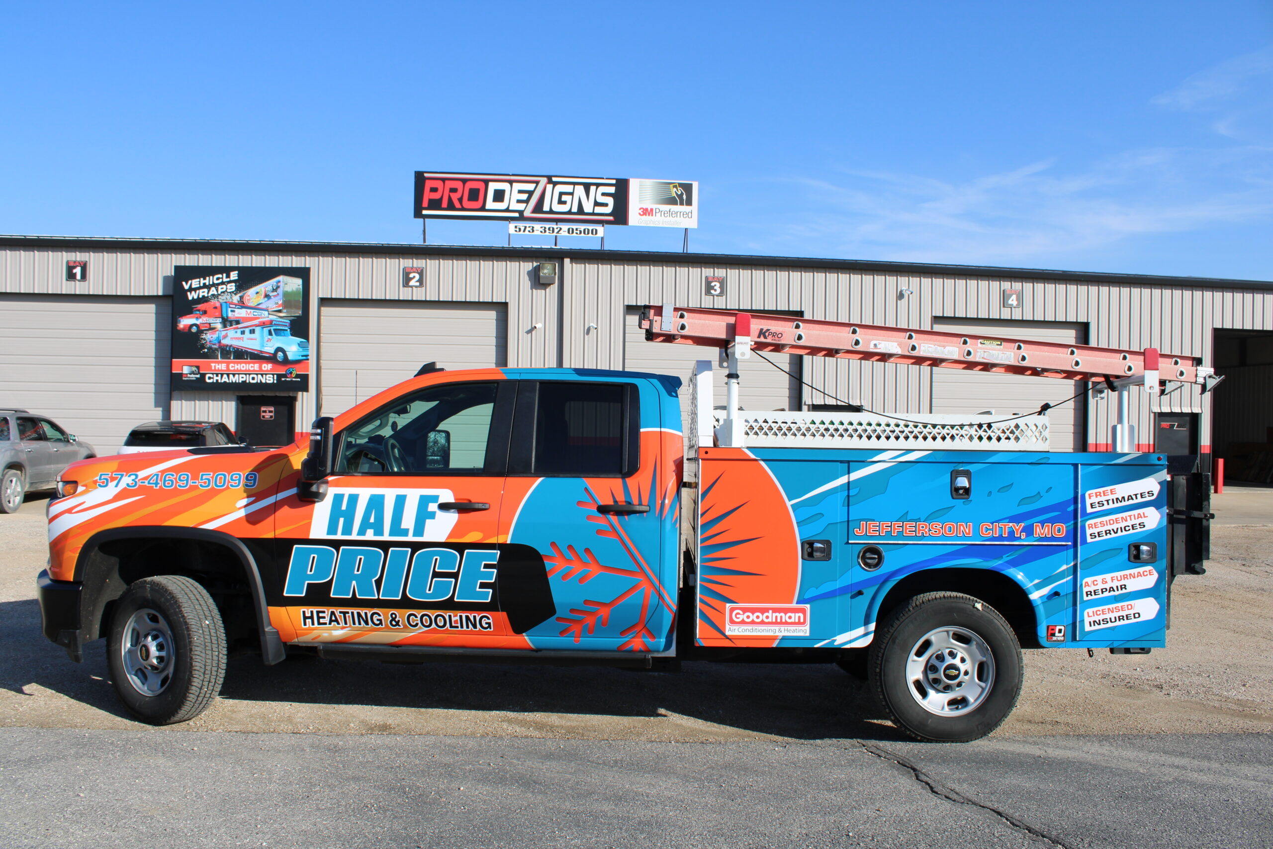 Commercial Vehicle Wraps Truck Wrap Hvac Contractor Construction Columbia Missouri