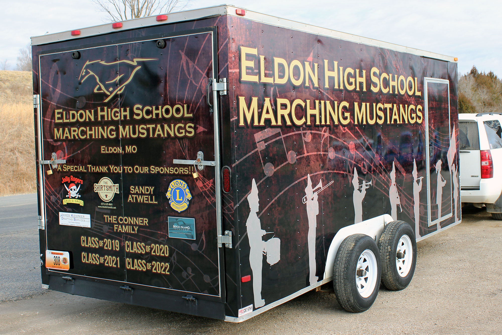 Eldon High School Cargo Trailer Graphics And Wraps Pro Dezigns Columbia Mo