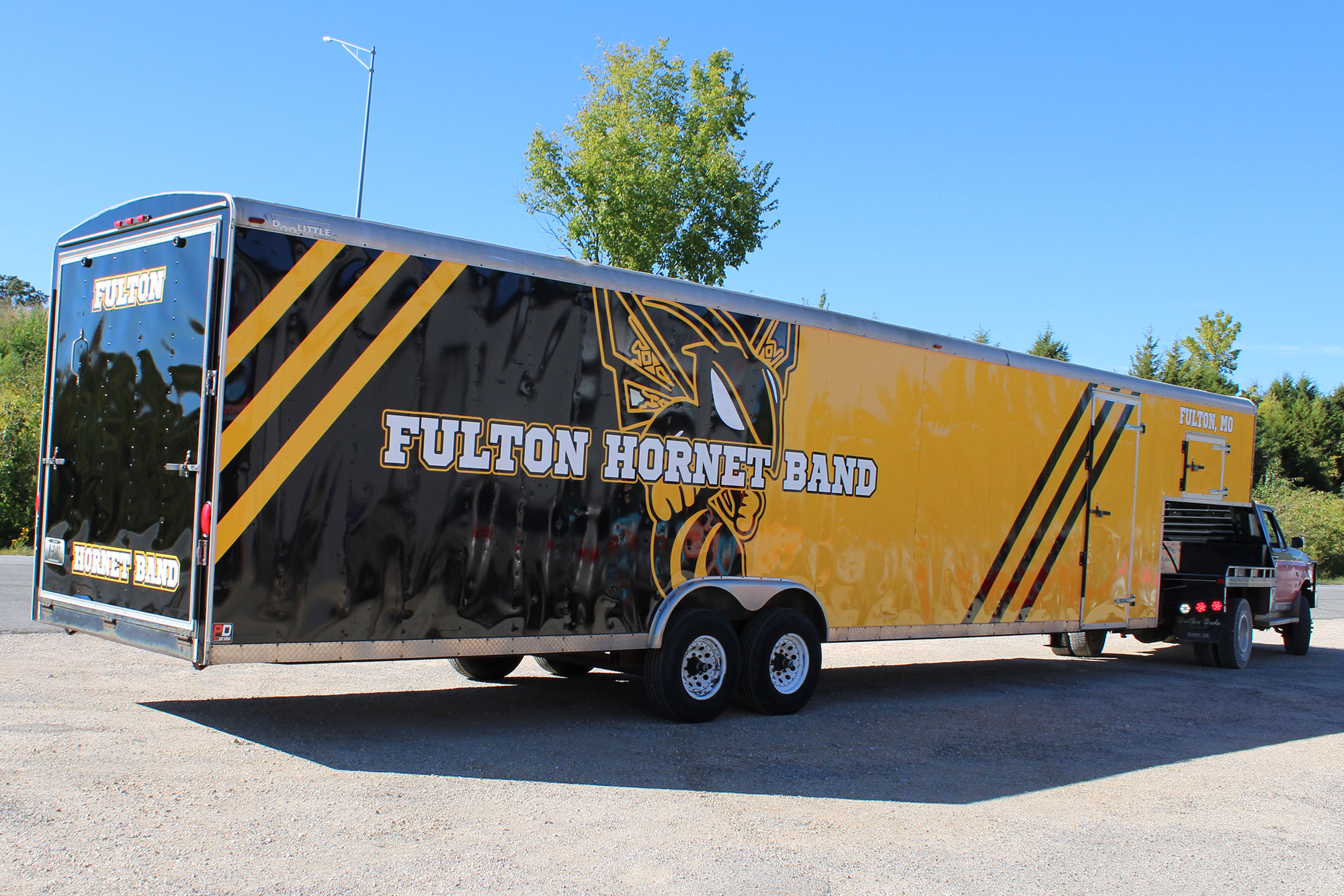 Fluton Hornet Band Trailer Vinyl Wraps Pro Dezigns Columbia Missouri