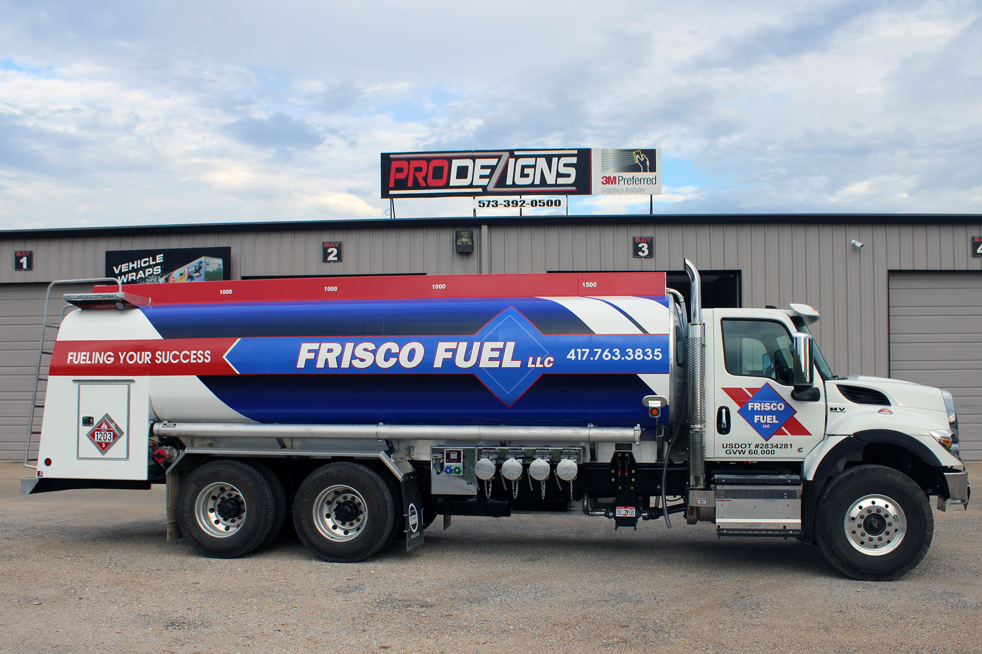 Frisco Fuel Tanker Graphics And Wraps Store Fronts Windows Outdoor Pro Dezigns Columbia Mo