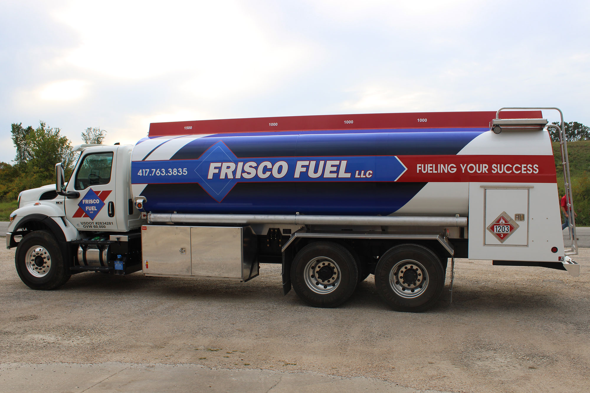 Frisco Fuel Tanker Truck Wrap Commercial Vehicle 3m Vinyl Wraps Columbia Missouri
