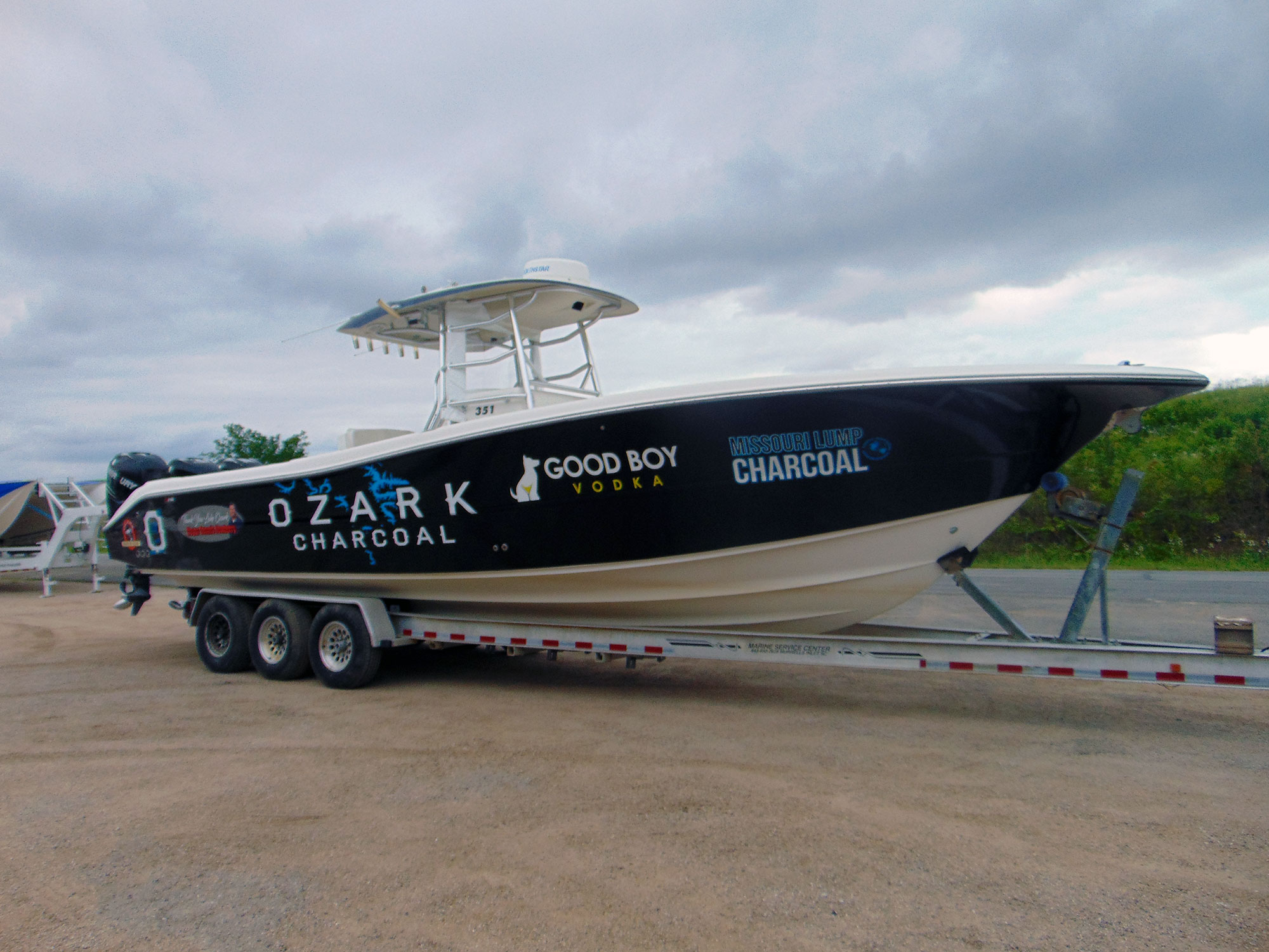 Goodboy Vodka Boat Vinyl Wrap Pro Dezigns Jefferson City Missouri