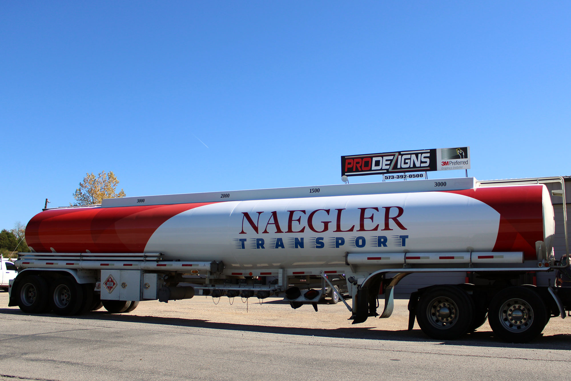 Naegler Transport Tanker Vinyl Wraps Store Fronts Windows Outdoor Pro Dezigns Jeff City Mo