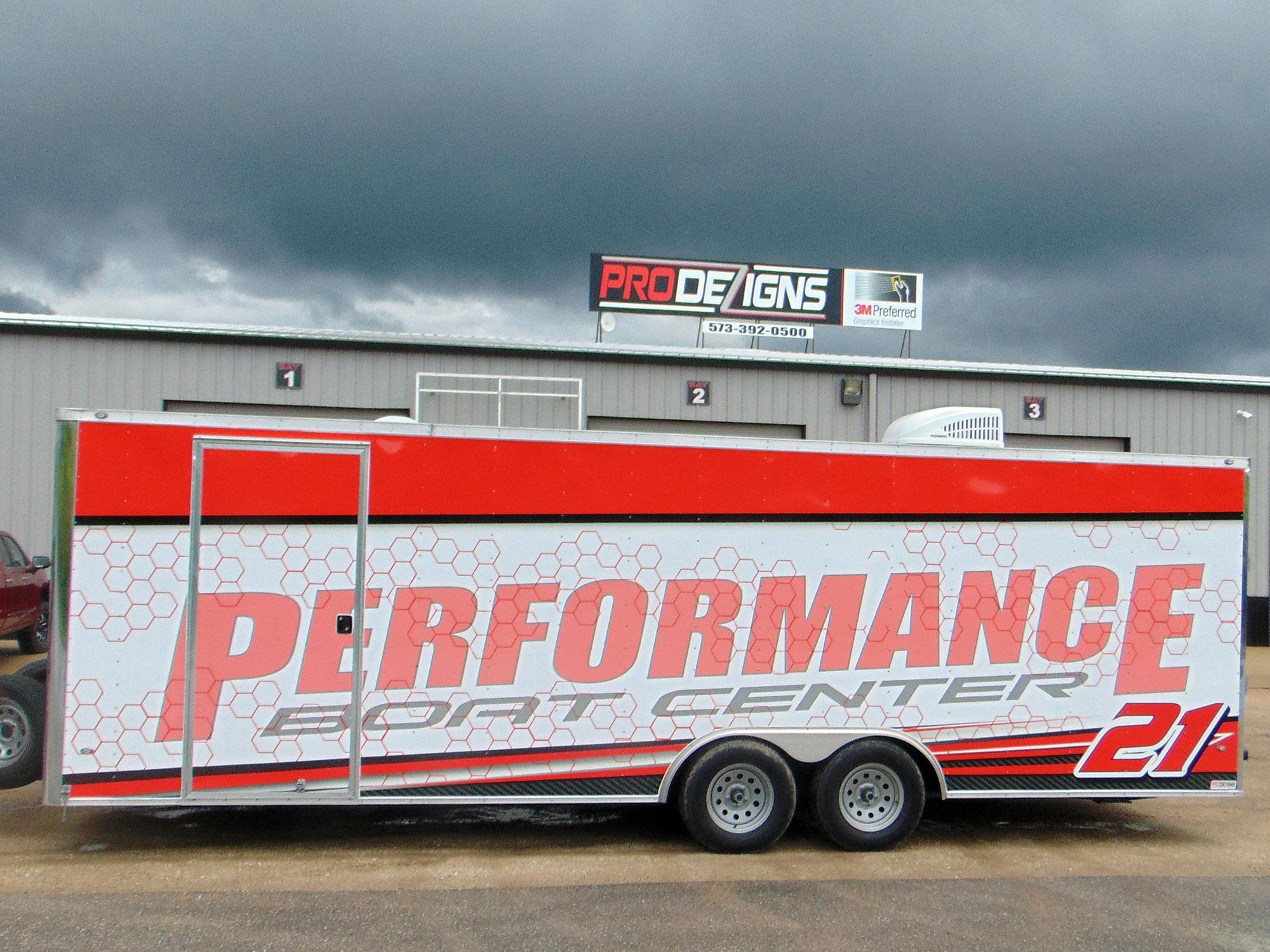 Performance Boat Center Cargo Trailers Vinyl Wrapping Pro Dezigns Jefferson City Missouri