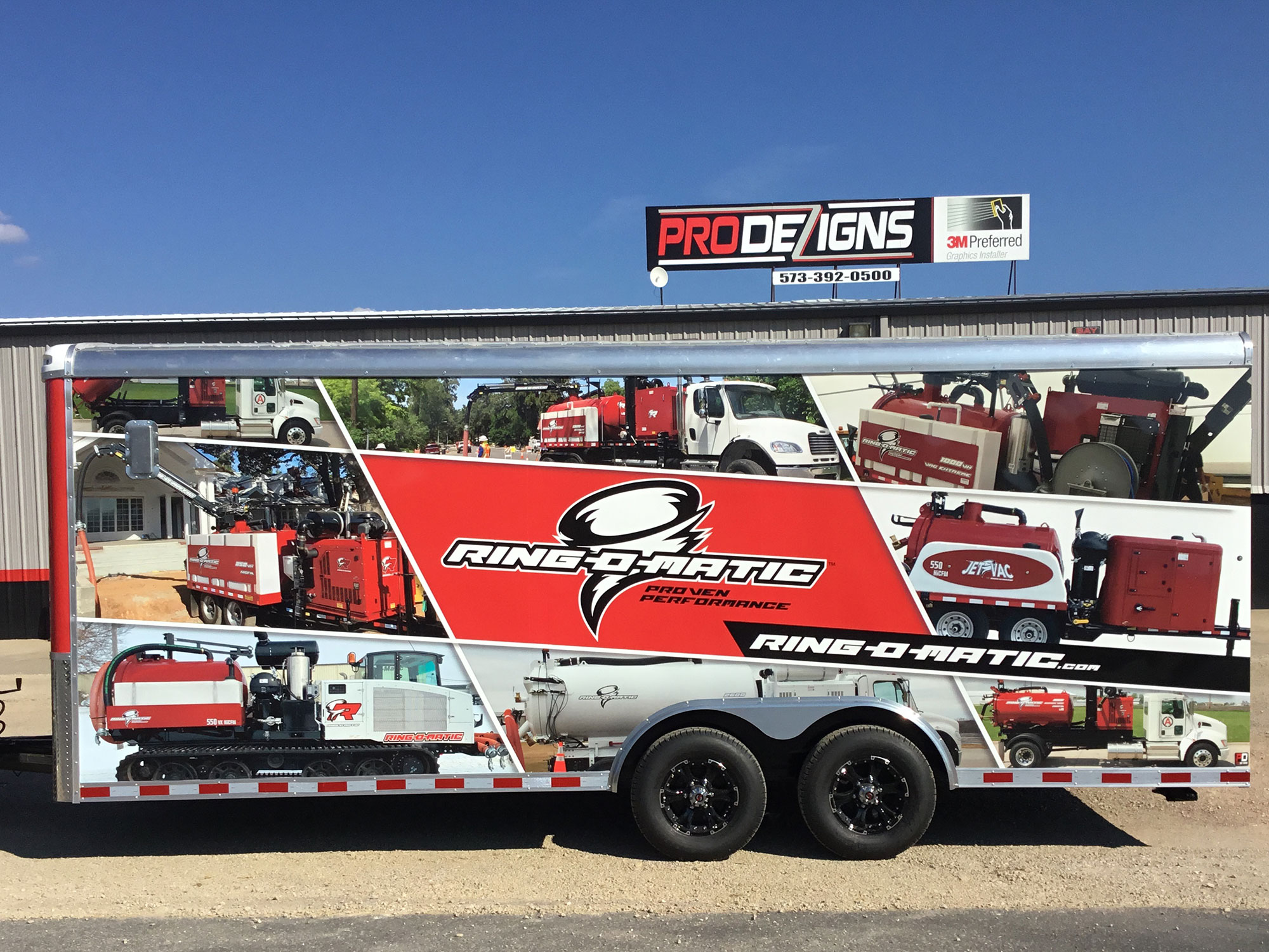 Ring O Matic Cargo Trailer Vinyl Wraps Pro Dezigns Columbia Missouri