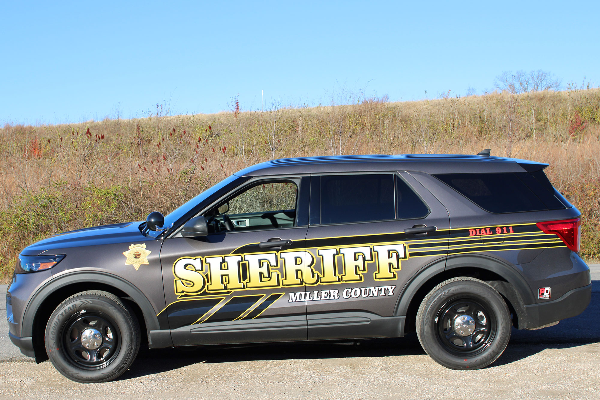 Sheriff Miler County Leo Police Highway Patrol Law Enforcement Fleet Vehicles Automotive Wrapping Pro Dezigns Central Missouri
