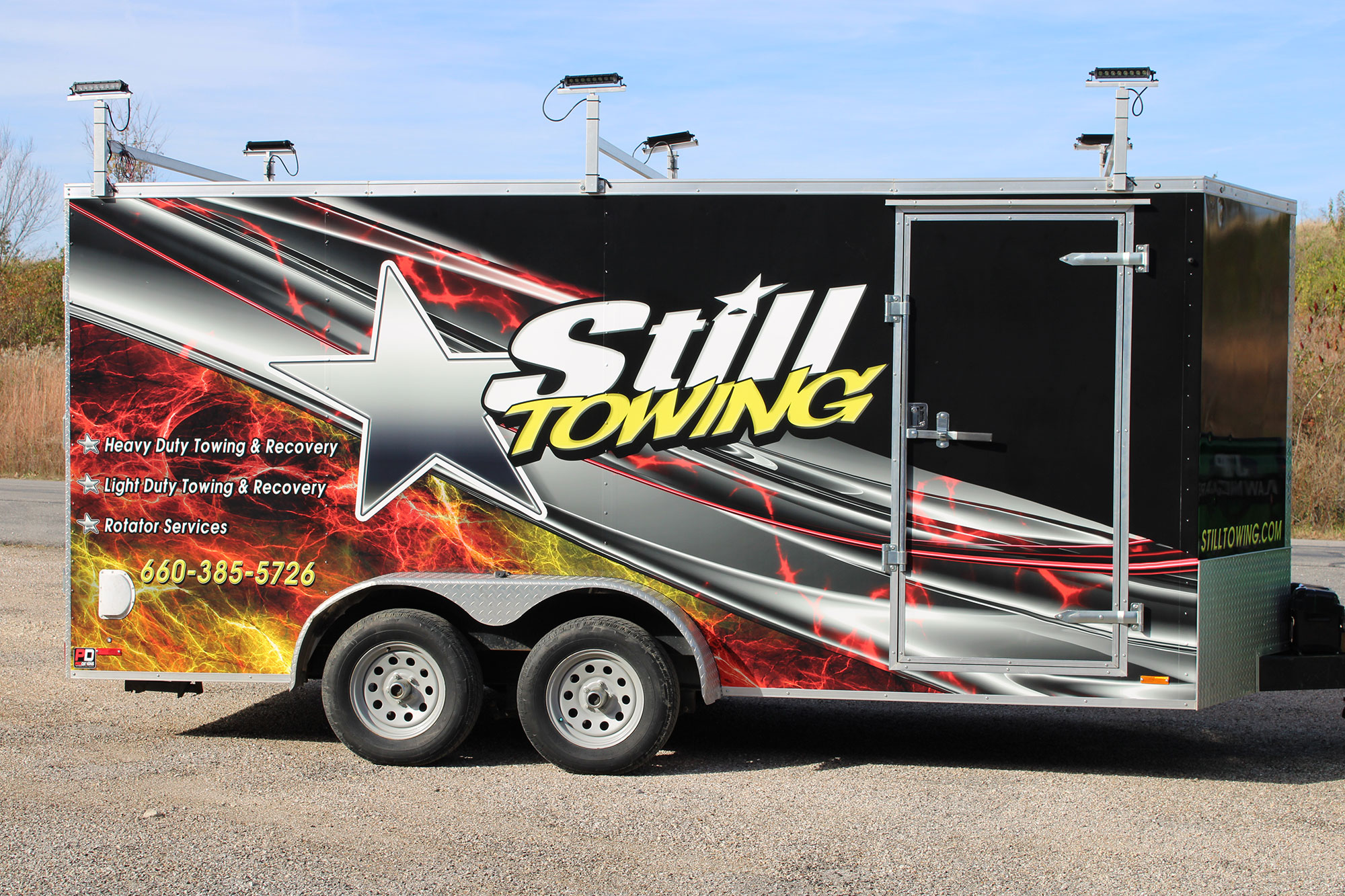 Still Towing Cargo Trailer Vinyl Wrapping Pro Dezigns Columbia Missouri