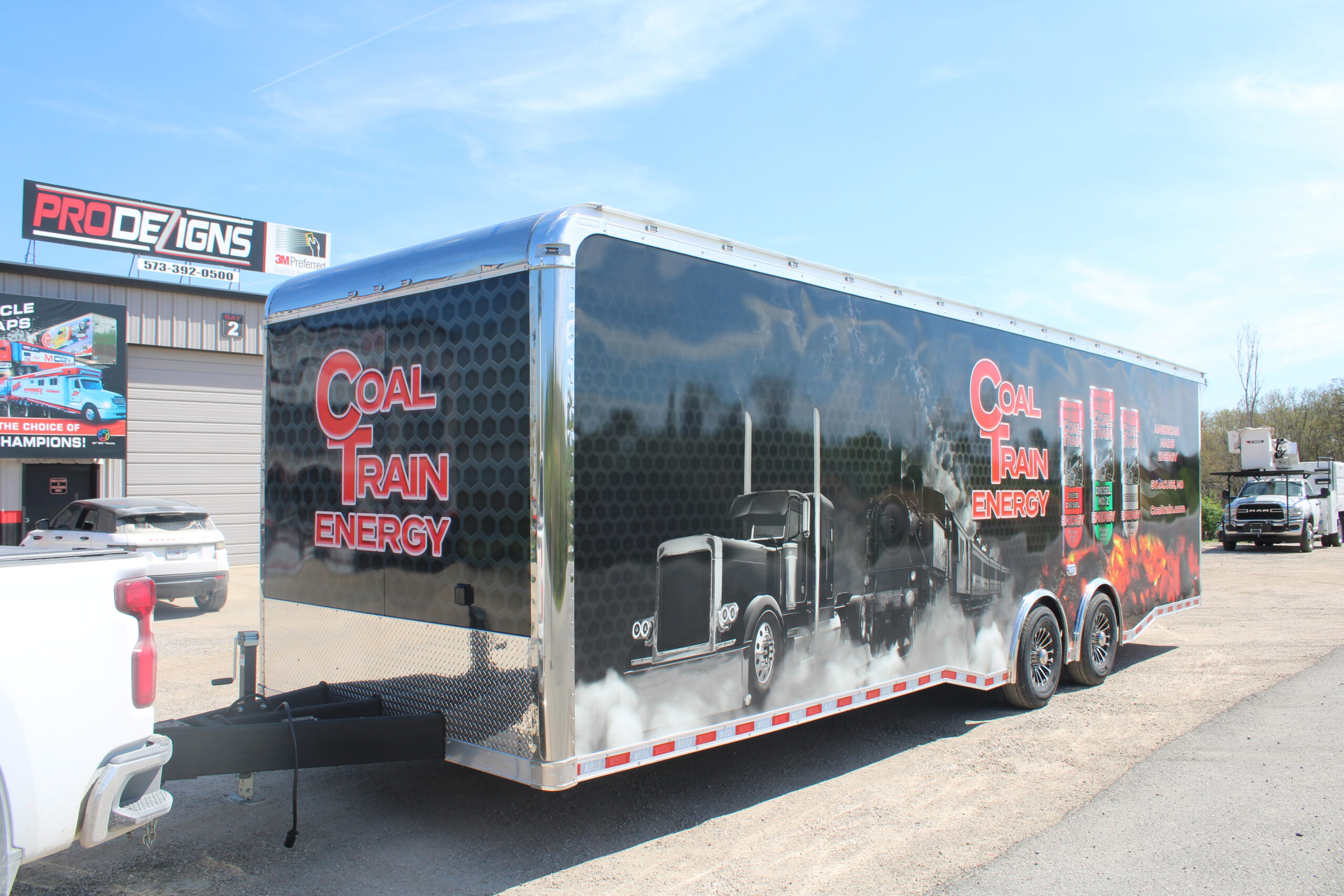 Trailer Wrap Full Vinyl Wraps Tandem Axel Cargo Trailers Rolling Branding Columbia Missouri