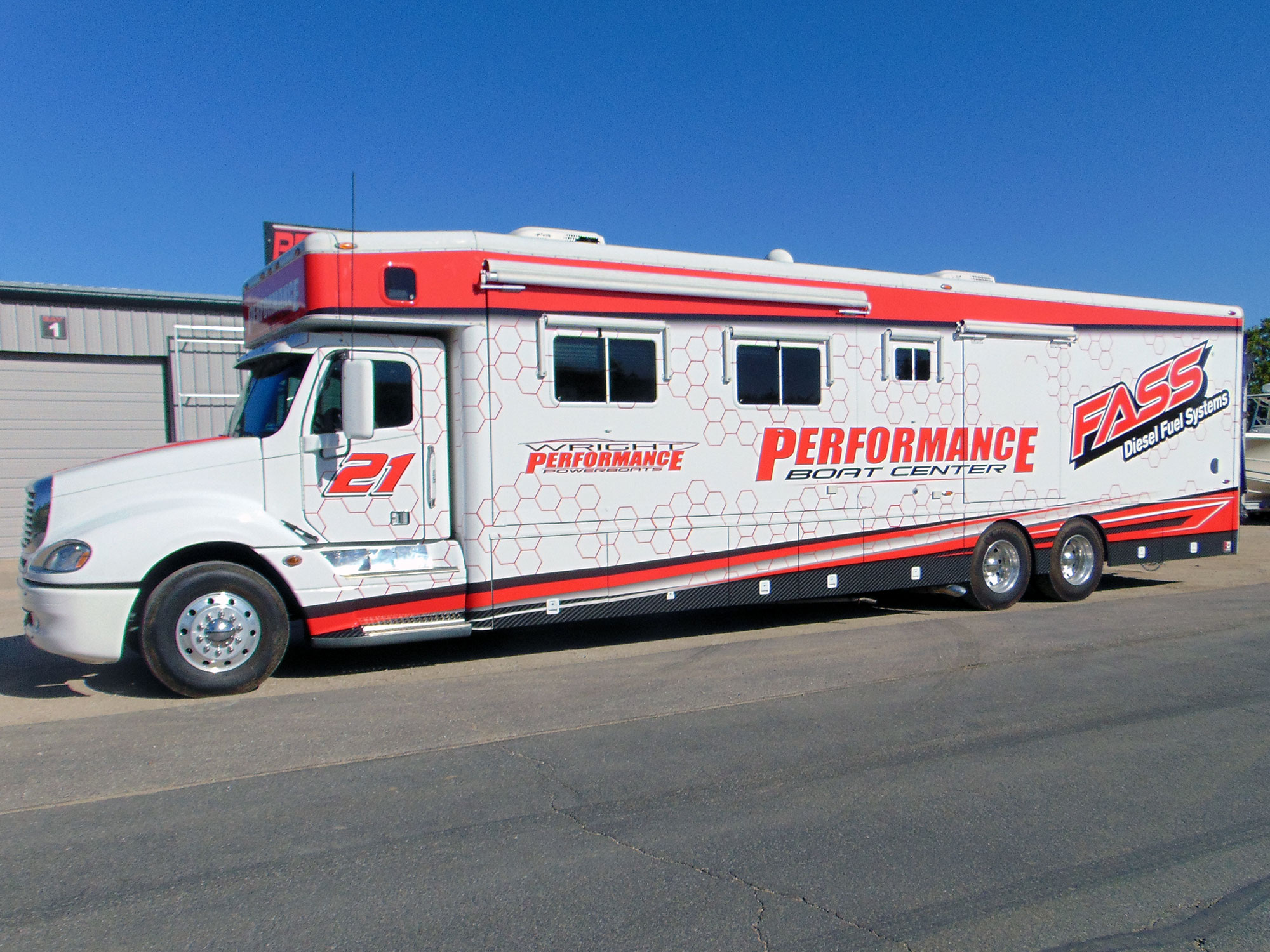 Wright Performance Bus Wrapping Motor Sports Racing High Performance Pro Dezigns Columbia Missouri